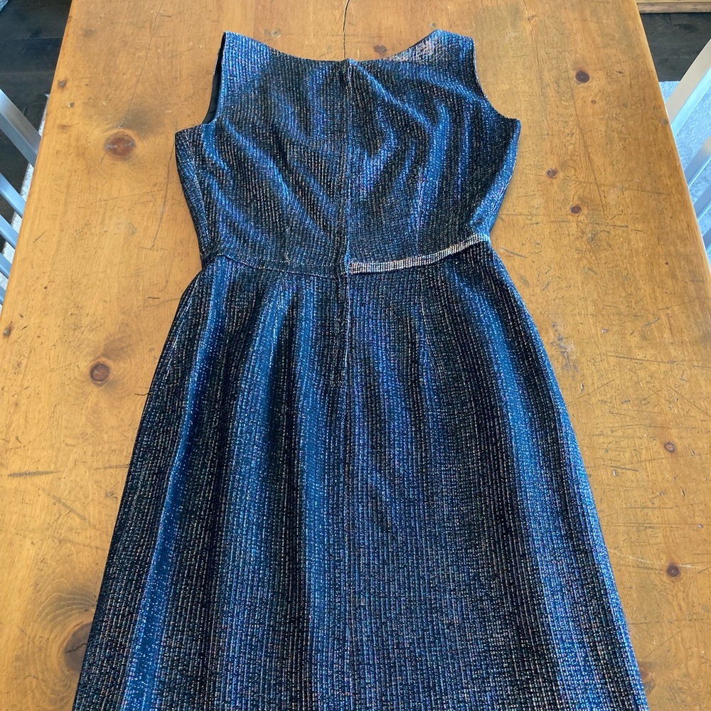 Vintage Black and Iridescent Fitted Cocktail Dress - Picture 11 of 14